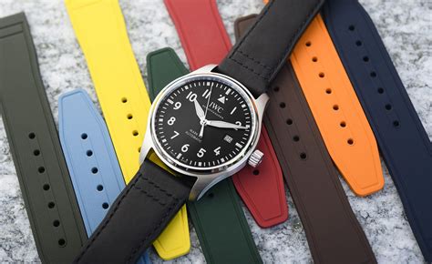 iwc big pilot rubber strap